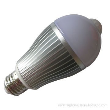 6W E27/E26 LED Globe Bulb with Motion and Lighting Sensor, 550lm
